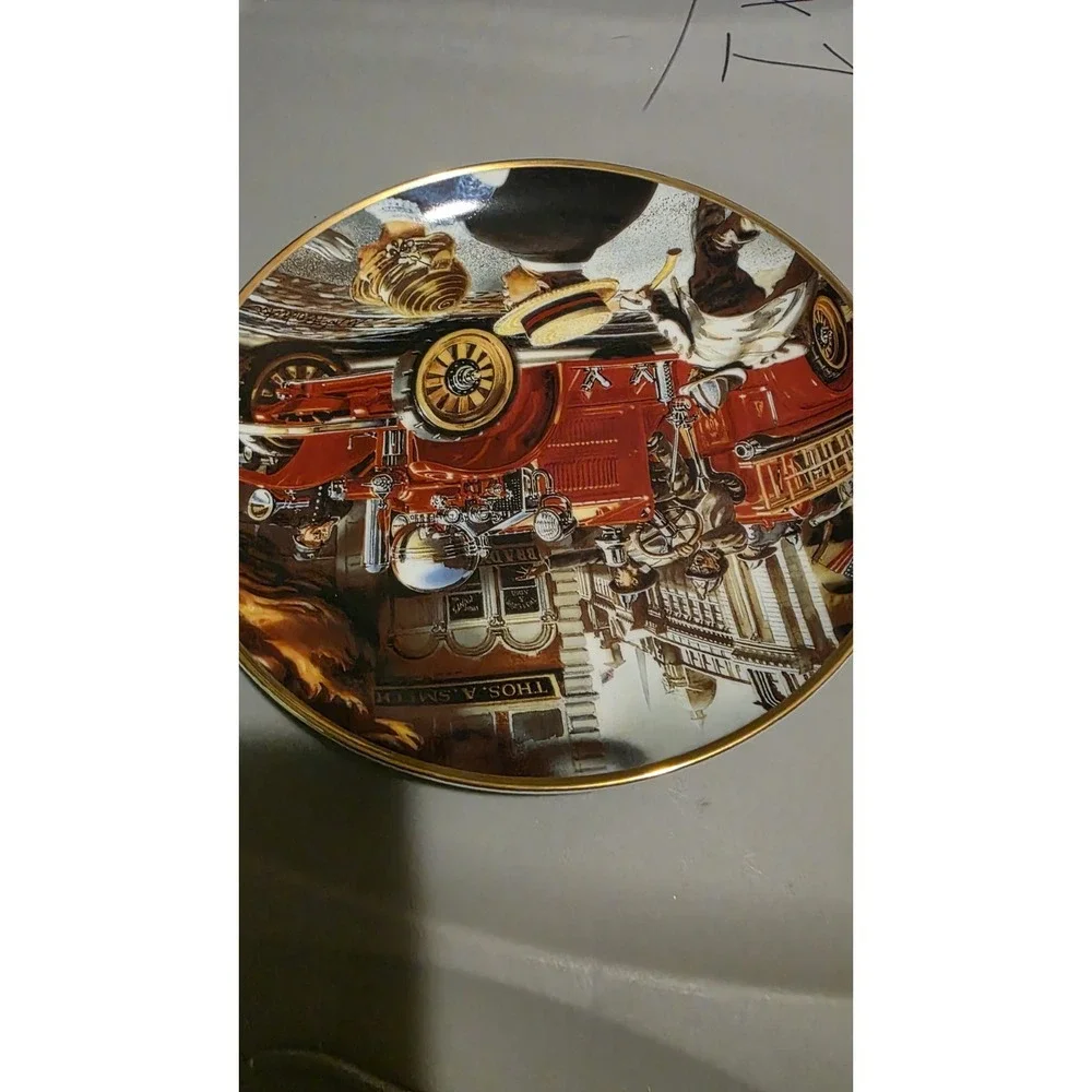 Franklin Mint National Fire Museum Plate The 1922 Ahrens-Fox Limited Edit #X1849